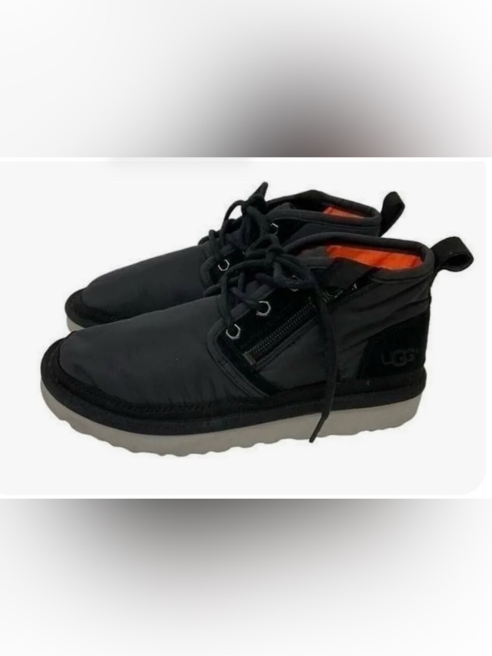 UGG Black Chukka Boots UGG Neumel Zip MLT Black Nylon Boots Urban Outfitters